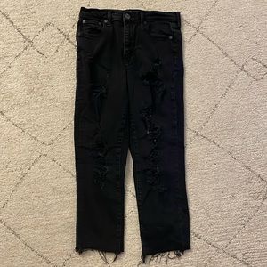 Aeropostale black mom jeans